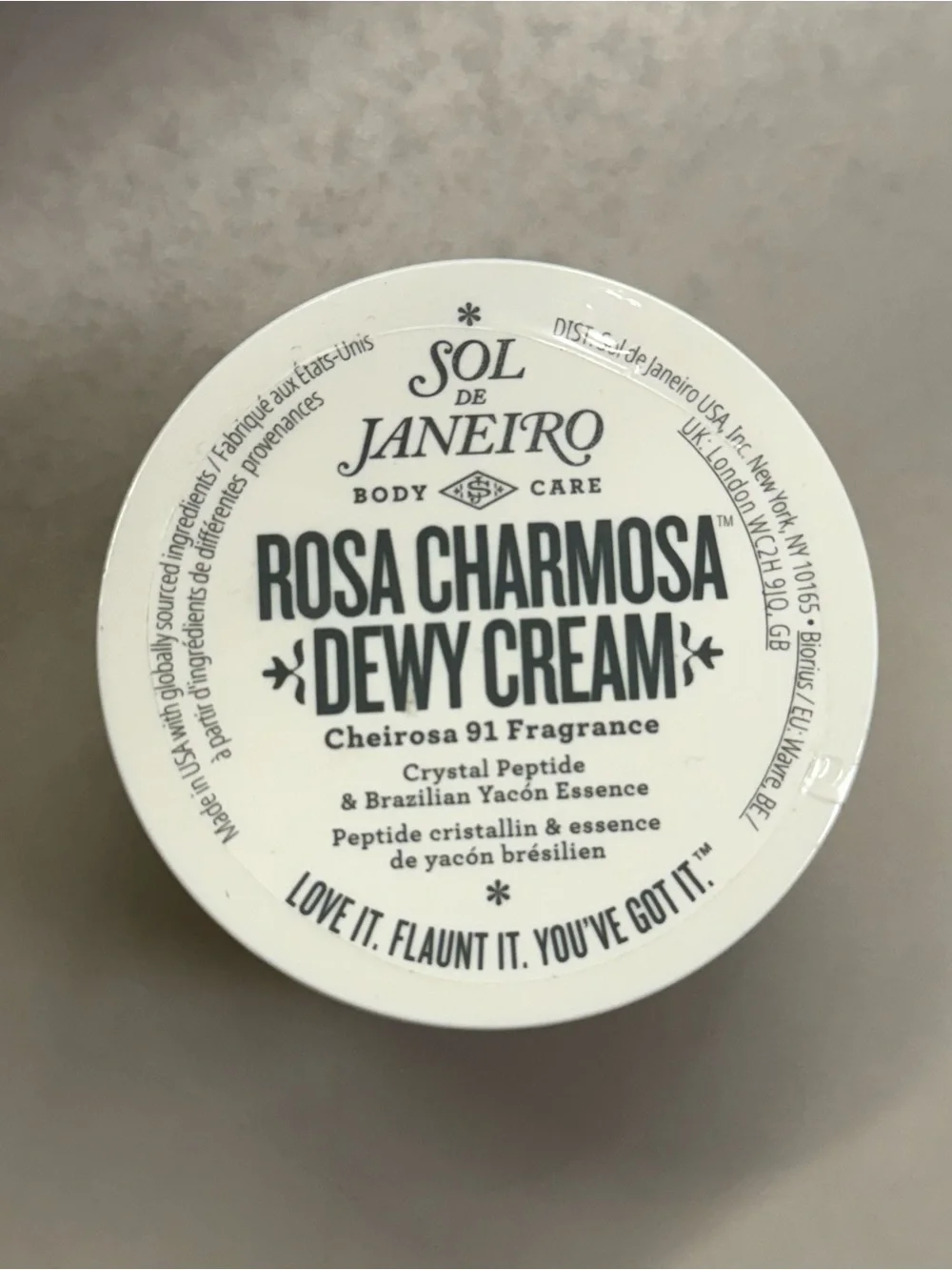 Sol de Janeiro Rosa Charmosa Dewy Cream - White & Peach Jar